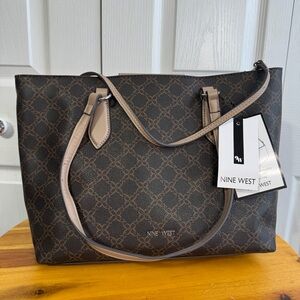 Nine West Lennox double handle tote with pouch